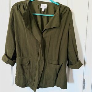 Nine West Women's Utility Jacket in Olive Green